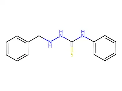 Hydrazinecarbothioamide, N-phenyl-2-(phenylmethyl)- structure