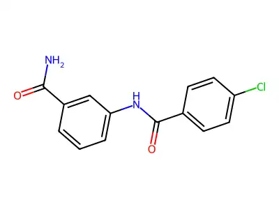 3-[(4-Chlorobenzoyl)amino]benzamide structure