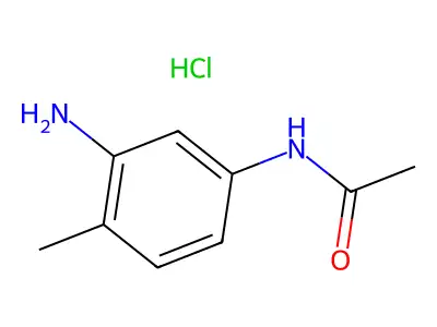 Acetamide, N-(3-amino-4-methylphenyl)-, hydrochloride (1:1) structure