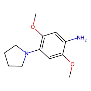 Benzenamine, 2,5-dimethoxy-4-(1-pyrrolidinyl)- structure