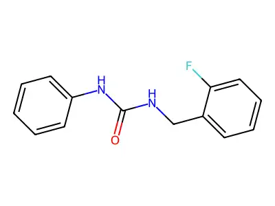 1-[(2-Fluorophenyl)methyl]-3-phenylurea structure