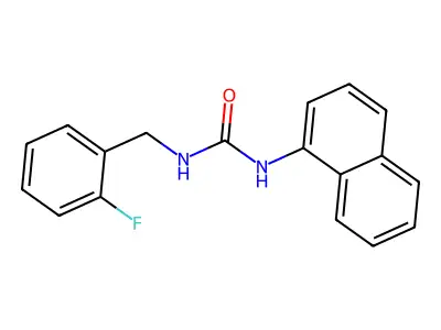1-(2-Fluorobenzyl)-3-naphthalen-1-ylurea structure