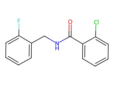 2-Chloro-N-(2-fluorobenzyl)benzamide structure