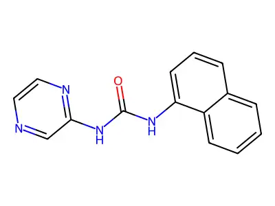 1-Naphthalen-1-yl-3-pyrazin-2-ylurea structure