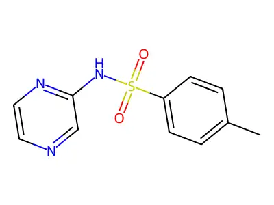 4-methyl-N-(pyrazin-2-yl)benzenesulfonamide structure