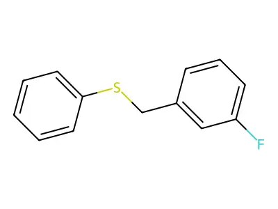 1-Fluoro-3-(phenylsulfanylmethyl)benzene structure