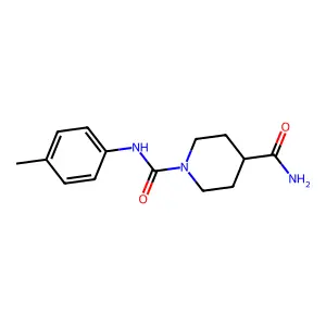 N~1~-(4-methylphenyl)piperidine-1,4-dicarboxamide structure