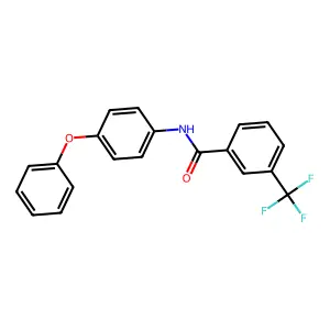N-(4-phenoxyphenyl)-3-(trifluoromethyl)benzamide structure