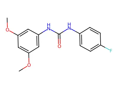 1-(3,5-Dimethoxyphenyl)-3-(4-fluorophenyl)urea structure