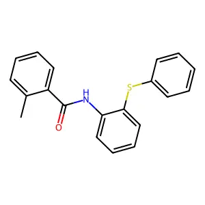 2-methyl-N-(2-phenylsulfanylphenyl)benzamide structure