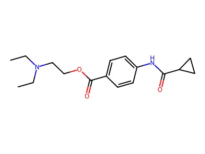 2-(Diethylamino)ethyl 4-(cyclopropylcarbonylamino)benzoate structure