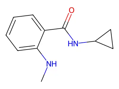 N-cyclopropyl-2-(methylamino)benzamide structure