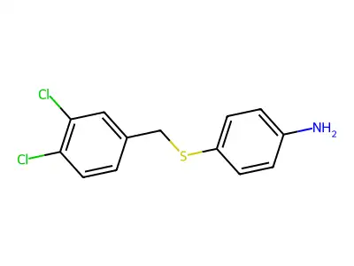 4-[(3,4-Dichlorobenzyl)sulfanyl]aniline structure