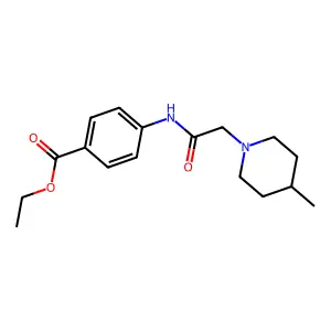Ethyl 4-[2-(4-methylpiperidin-1-YL)acetamido]benzoate structure