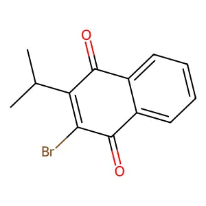 1,4-Naphthalenedione, 2-bromo-3-(1-methylethyl)- structure