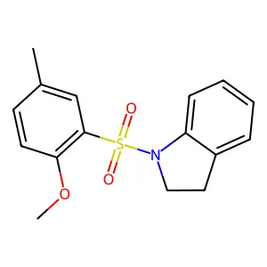 [(2-Methoxy-5-methylphenyl)sulfonyl]indoline structure