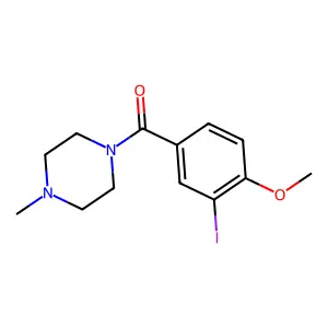 (3-Iodo-4-methoxyphenyl)-(4-methylpiperazin-1-yl)methanone structure