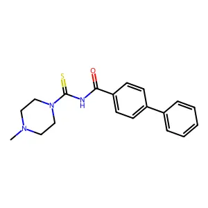 N-(4-methylpiperazine-1-carbothioyl)-4-phenylbenzamide structure