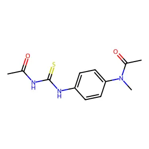 N-[[4-[acetyl(methyl)amino]phenyl]carbamothioyl]acetamide structure