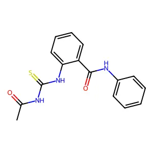 2-(乙酰基氨基硫代羰基氨基)-N-苯基苯甲酰胺 structure