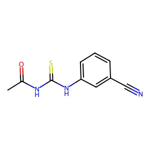 N-[(3-氰基苯基)氨基硫代羰基]乙酰胺 structure