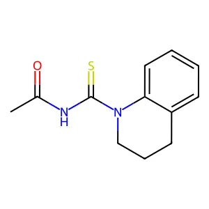 N-(3,4-dihydro-2H-quinoline-1-carbothioyl)acetamide structure