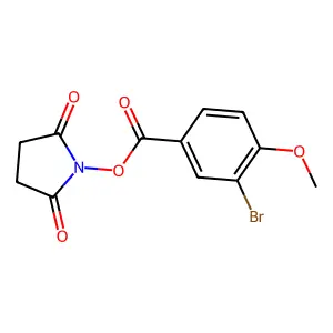2,5-Dioxopyrrolidin-1-YL 3-bromo-4-methoxybenzoate structure