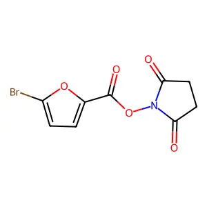 2,5-Dioxoazolidinyl 5-bromofuran-2-carboxylate structure