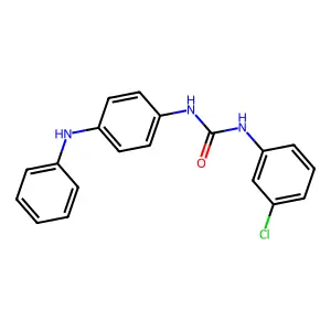 N-(4-anilinophenyl)-N'-(3-chlorophenyl)urea structure