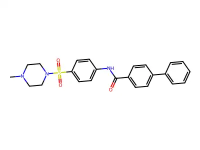 N-[4-(4-methylpiperazin-1-yl)sulfonylphenyl]-4-phenylbenzamide structure