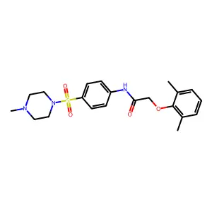 2-(2,6-dimethylphenoxy)-N-(4-((4-methylpiperazin-1-yl)sulfonyl)phenyl)acetamide structure