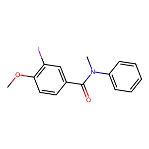 3-iodo-4-methoxy-N-methyl-N-phenylbenzamide structure
