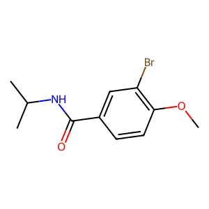 3-bromo-N-isopropyl-4-methoxybenzamide structure