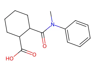 2-[(Methylanilino)carbonyl]cyclohexanecarboxylic acid structure