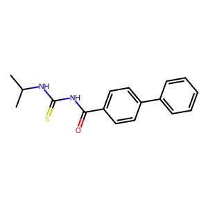4-phenyl-N-(propan-2-ylcarbamothioyl)benzamide structure