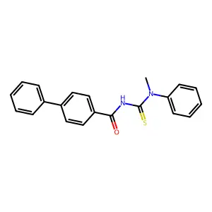 N-[methyl(phenyl)carbamothioyl]-4-phenylbenzamide structure