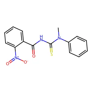 N-[methyl(phenyl)carbamothioyl]-2-nitrobenzamide structure