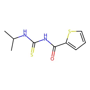 N-(propan-2-ylcarbamothioyl)thiophene-2-carboxamide structure