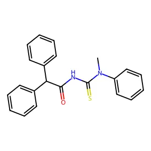 N-[methyl(phenyl)carbamothioyl]-2,2-diphenylacetamide structure