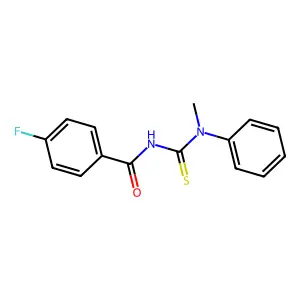 4-氟-N-[甲基(苯基)氨基硫代羰基]苯甲酰胺 structure