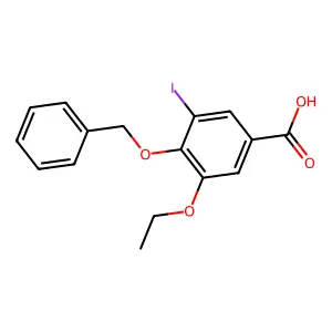 4-(Benzyloxy)-3-ethoxy-5-iodobenzoic acid structure