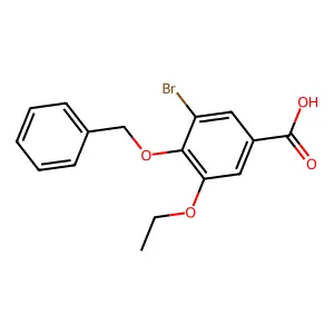 4-(Benzyloxy)-3-bromo-5-ethoxybenzoic acid structure