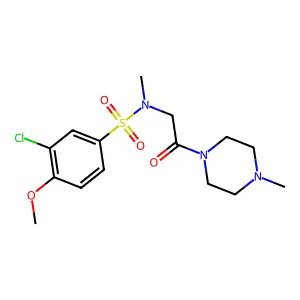 3-chloro-4-methoxy-N-methyl-N-[2-(4-methylpiperazin-1-yl)-2-oxoethyl]benzenesulfonamide structure