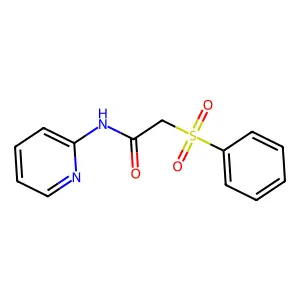 2-(benzenesulfonyl)-N-pyridin-2-ylacetamide structure