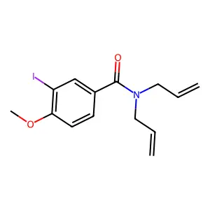 N,N-diallyl-3-iodo-4-methoxybenzamide structure