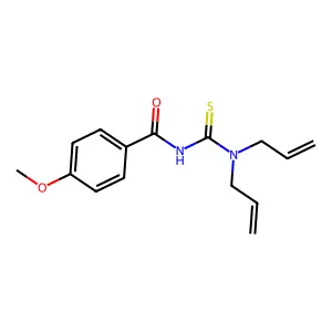 N-[(diallylamino)carbonothioyl]-4-methoxybenzamide structure