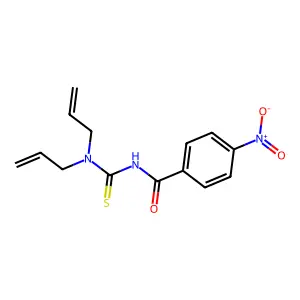 N-[(二烯丙基氨基)硫代羰基]-4-硝基苯甲酰胺 structure