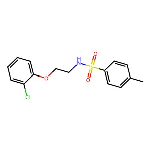 N-[2-(2-chlorophenoxy)ethyl]-4-methylbenzenesulfonamide structure
