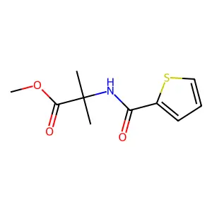 Methyl 2-methyl-2-(2-thienylcarbonylamino)propanoate structure