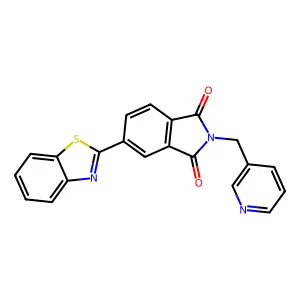 5-(1,3-Benzothiazol-2-yl)-2-[(pyridin-3-yl)methyl]-2,3-dihydro-1h-isoindole-1,3-dione structure